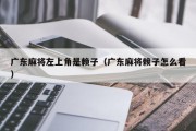 广东麻将左上角是赖子（广东麻将赖子怎么看）